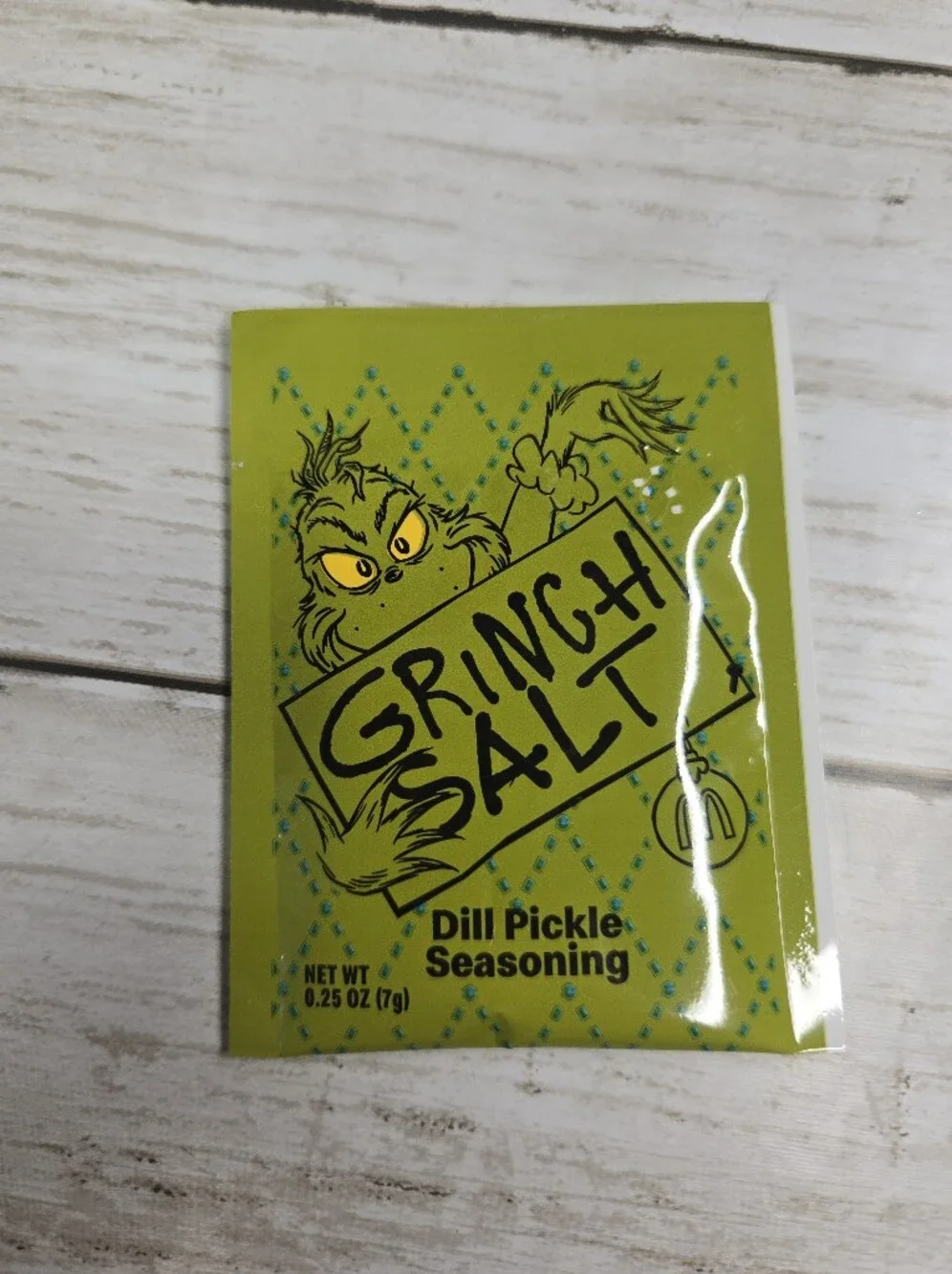 McDonald's Grinch Crew Socks for Men - Lime Green Holiday Design